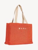 MARNI - LARGE RAFFIA TOTE BAG ORANGE