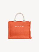 MARNI - SMALL RAFFIA TOTE BAG ORANGE