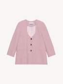 Ganni - Oversize Drapey Melange blazer