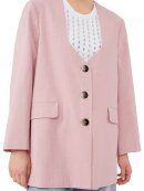 Ganni - Oversize Drapey Melange blazer