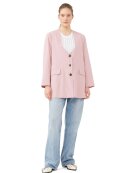 Ganni - Oversize Drapey Melange blazer