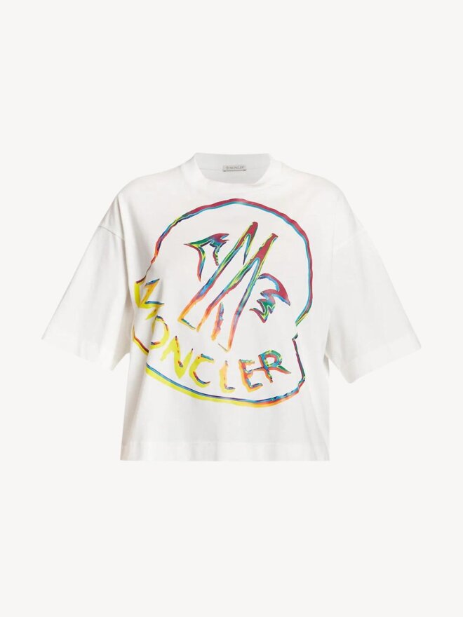 Moncler - CROPPED LOGO T-SHIRT