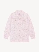 Ganni - OVERSIZED FLOWER PRINT DENIMJAKKE