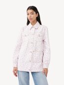 Ganni - OVERSIZED FLOWER PRINT DENIMJAKKE