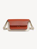 MARNI - SAFFIANO LEATHER EW TRUNK BAG ORANGE