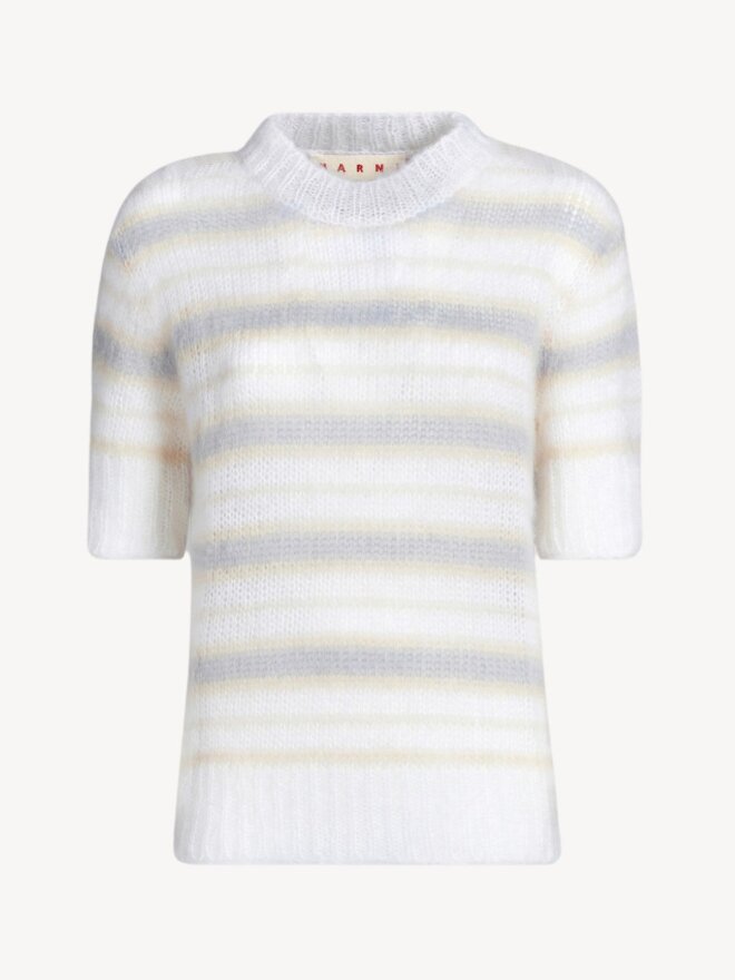 MARNI - MOHAIR AND WOOL STRIPED TOP