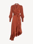 Zimmermann - Silk wrap midi kjole, Sienna 