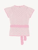 Ganni - Pink tulle kortærmet cardigan 