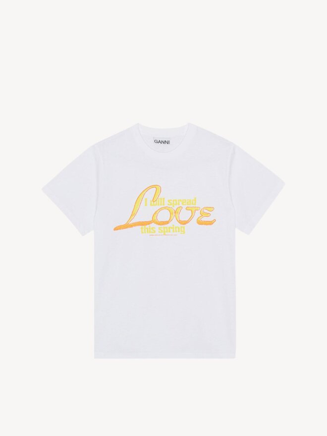 Ganni - Relaxed love t-shirt 