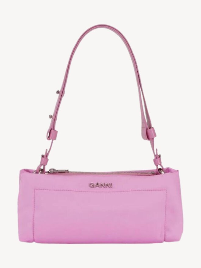 Ganni - Pillow Baguette Taske Pink