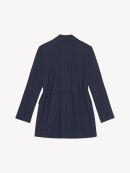 Ganni - BLUE DRAPEY MELANGE BLAZER