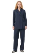 Ganni - BLUE DRAPEY MELANGE BLAZER