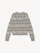 Ganni - GREY LOGO CARDIGAN