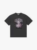 Ganni - GREY FUTURE RELAXED LAMB T-SHIRT