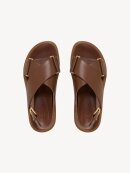 MARNI - LEATHER FUSSBETT BRUN