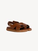 MARNI - LEATHER FUSSBETT BRUN