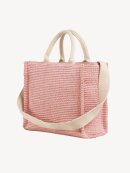 MARNI - RAFFIA-EFFECT SMALL TOTE BAG ROSA