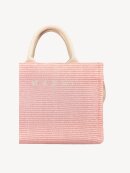 MARNI - RAFFIA-EFFECT SMALL TOTE BAG ROSA