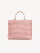 MARNI - RAFFIA-EFFECT SMALL TOTE BAG ROSA