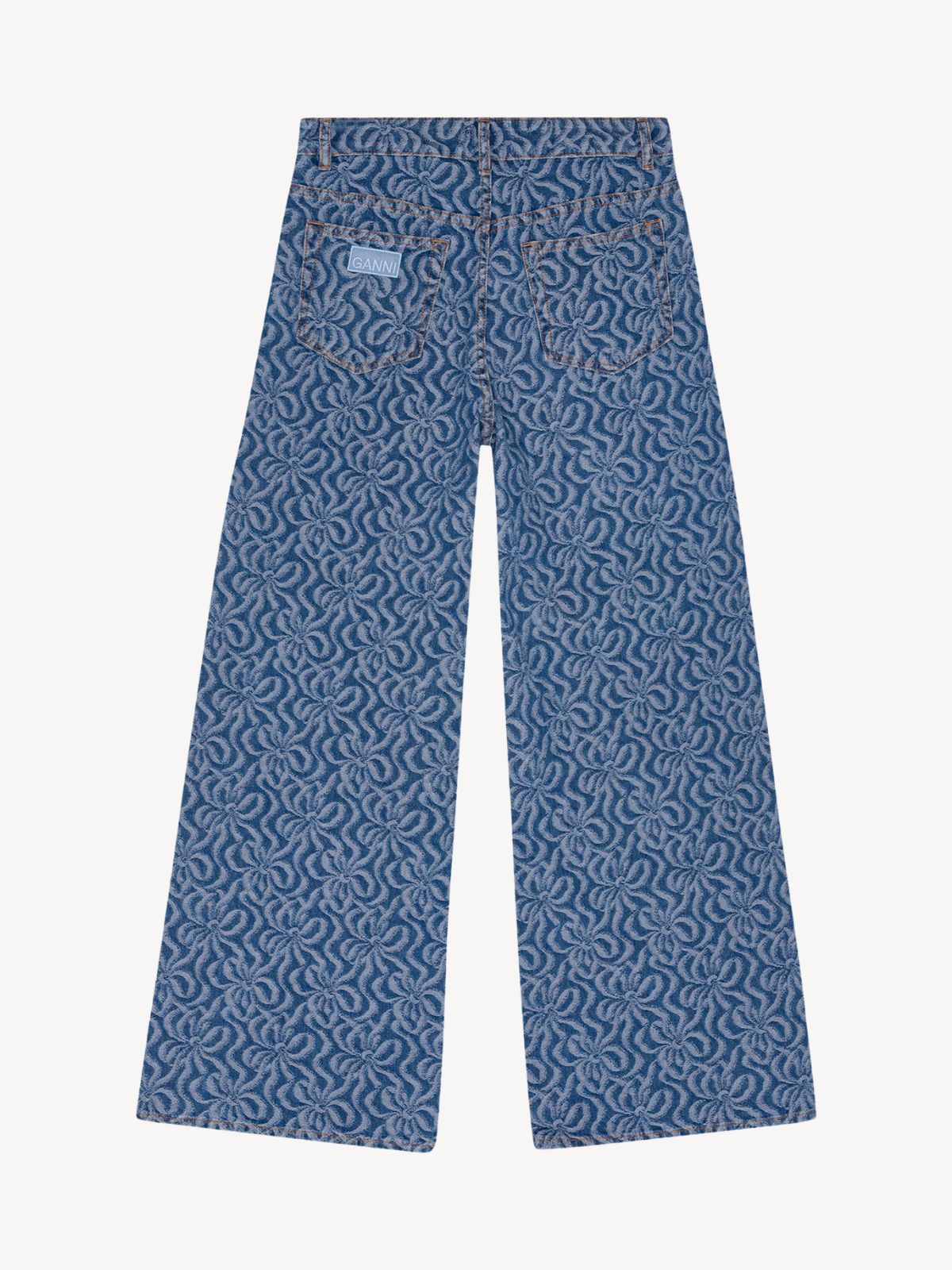 Room4 - JACQUARD WIDE DENIMBUKSER | Ganni - Shop nu > Room 4