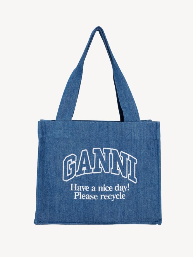 Ganni - Large Easy Shopper Denim