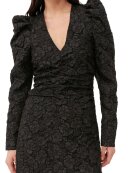 Ganni - BLACK JACQUARD MINIKJOLE