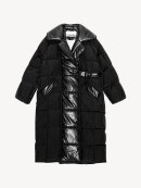 Ganni - BLACK OVERSIZED MIX PUFFER JAKKE