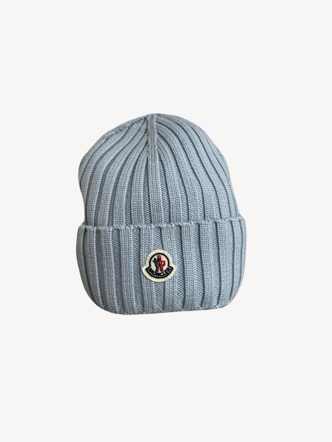 Moncler - BERRETTO TRICOT STRIK HUE LYSEBLÅ