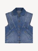 BA&SH - MAX DENIM VEST BLÅ