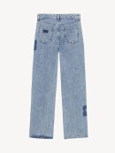 Ganni - MID BLUE STONE PATCH IZEY JEANS