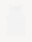 Ganni - RIB TANK TOP HVID