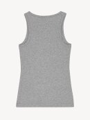 Ganni - RIB TANK TOP GRÅ