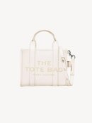 Marc Jacobs - THE LEATHER TOTE BAG SMALL COTTON/SILVER