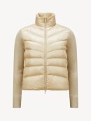 Moncler - PADDED WOOL CARDIGAN BEIGE