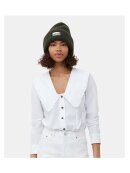 Ganni - OVERSIZED WOOL RIB KNIT BEANIE KALAMATA
