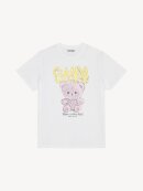 Ganni - LØSTSIDDENDE T-SHIRT TEDDY PRINT