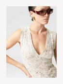 Missoni - ÆRMELØS TOP HVID/BEIGE