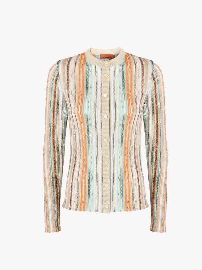 Missoni - STRIBET CREWNECK CARDIGAN 