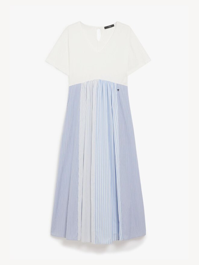 Max Mara - BRONZO WIDE JERSEY DRESS HVID