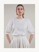 Stenstrøms - CARMEN HVID BLUSE I HØR