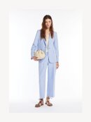Max Mara - ZIRCONE CANVAS TROUSERS BLÅ
