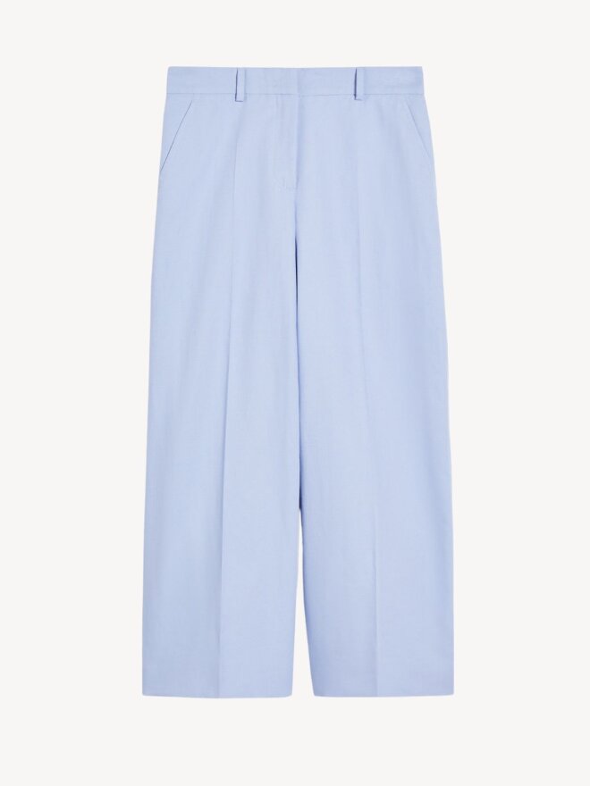 Max Mara - ZIRCONE CANVAS TROUSERS BLÅ