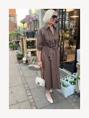Max Mara - CATONE POPLIN SHIRT DRESS COFFEE