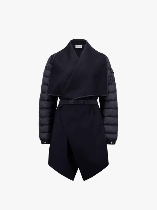 Moncler - CAPE WOOL JACKET NAVY