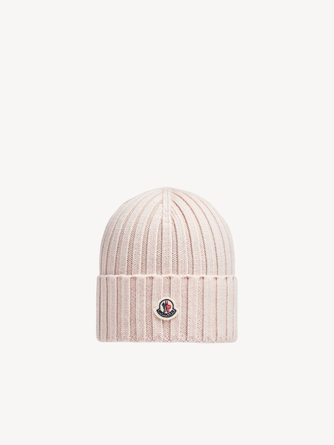 Moncler - wool beanie pink