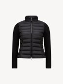 Moncler - Padded Wool Zip-Up Cardigan black