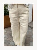 Max Mara - MALIZA LINEN CANVAS TROUSERS ELFENBEN
