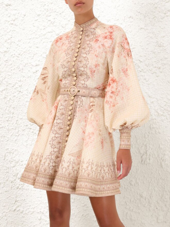 Zimmermann - BUTTONED Mini Dress 