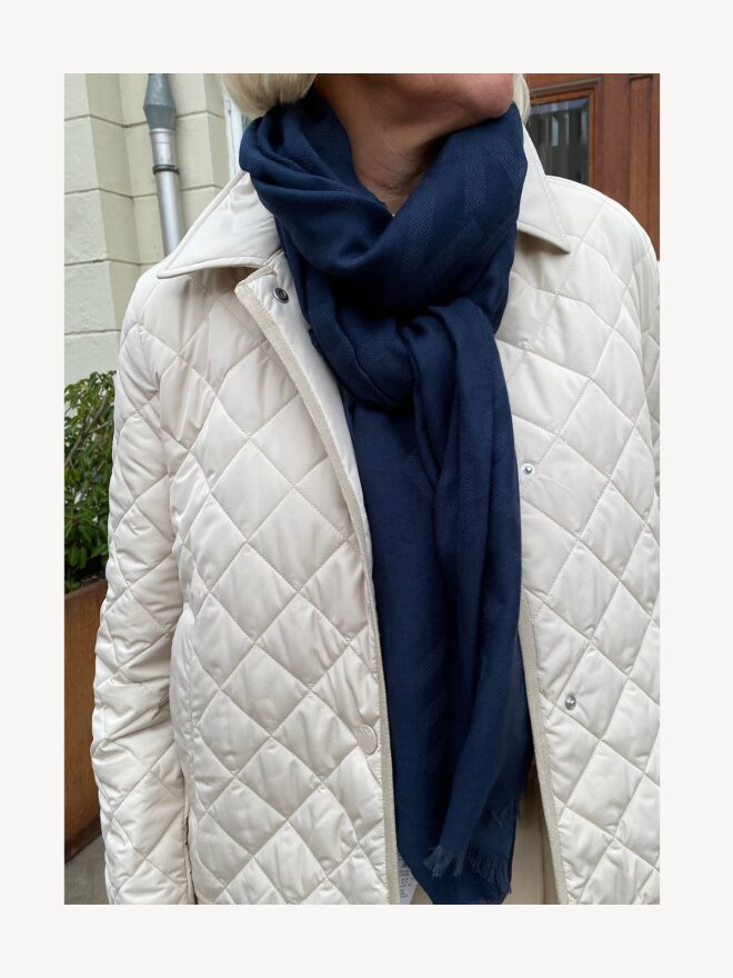 Max Mara - CLASSE HALSTØRKLÆDE MARINE