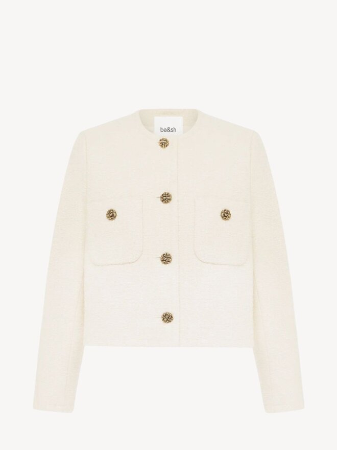 BA&SH - Bouclé Blazer Ecru